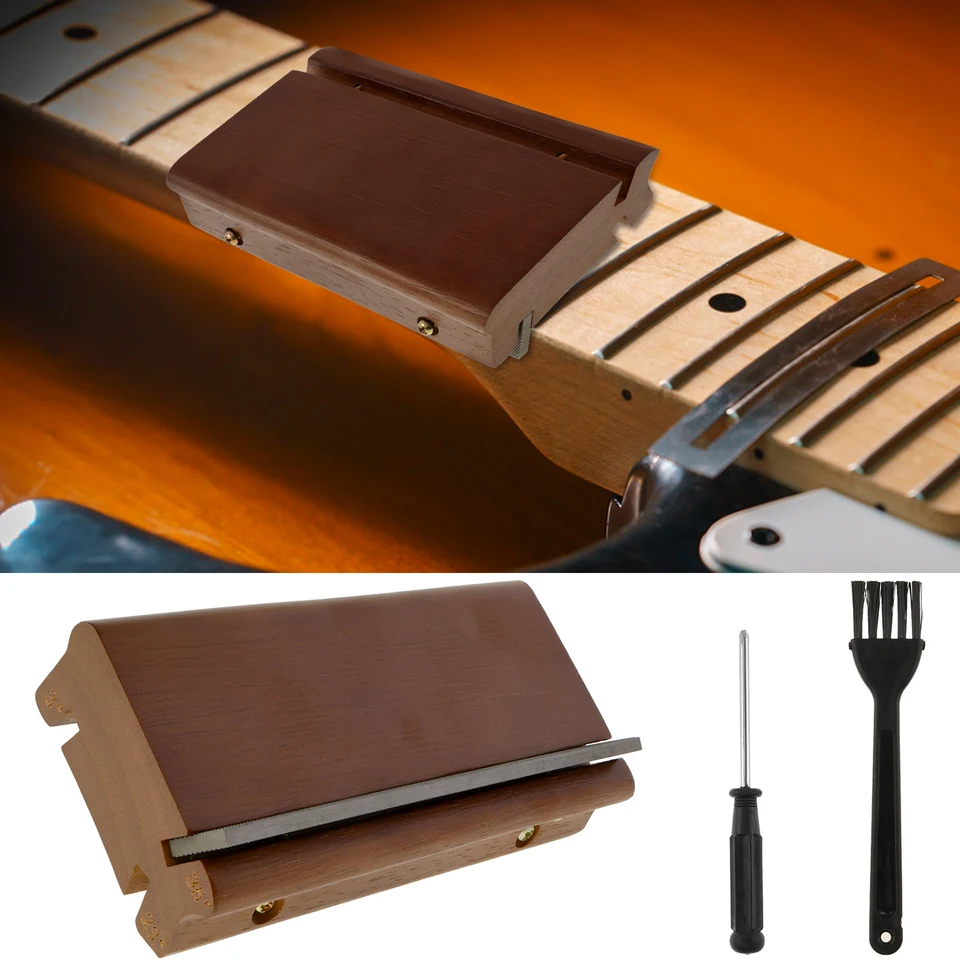 Guitar Fret File 3/23/35 stupňa Guitar Fret End skosenie súborov File Tool Tool Guitar Fret Crowning End File File Luthier Tools