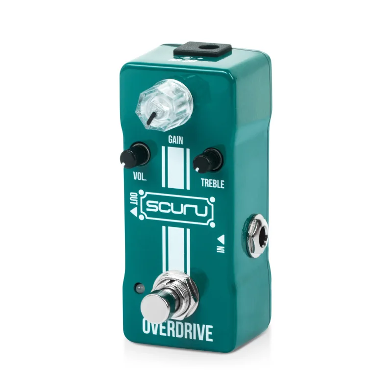 Guitarový gitarový overdrive efekty Pedál Zisk/Vol/Treble DC 9V Dynamická reakcia Classic Overdrive Effect Effect