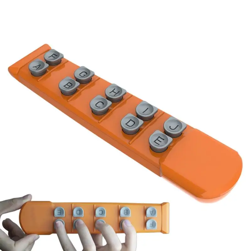 Guitarový tréner prstom 10-kľúčový gitarový meradlík Asistent výučby pomoci Practice Tool Začiatočník prst a multifunkčný expandér