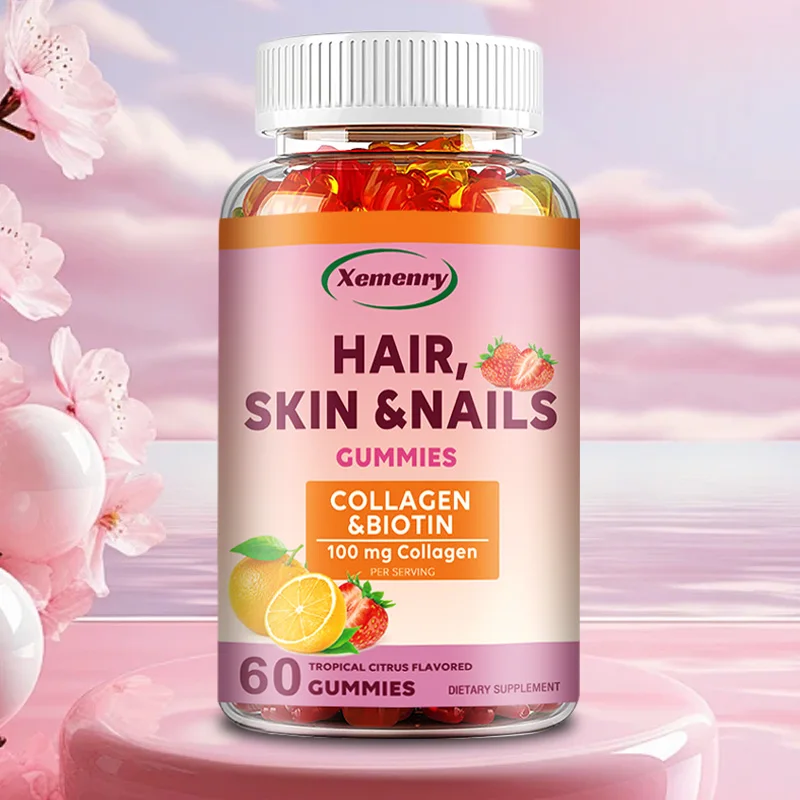 Gummy vitamíny - Podporte zdravé vlasy, nechty a pokožku - 60 ďasien