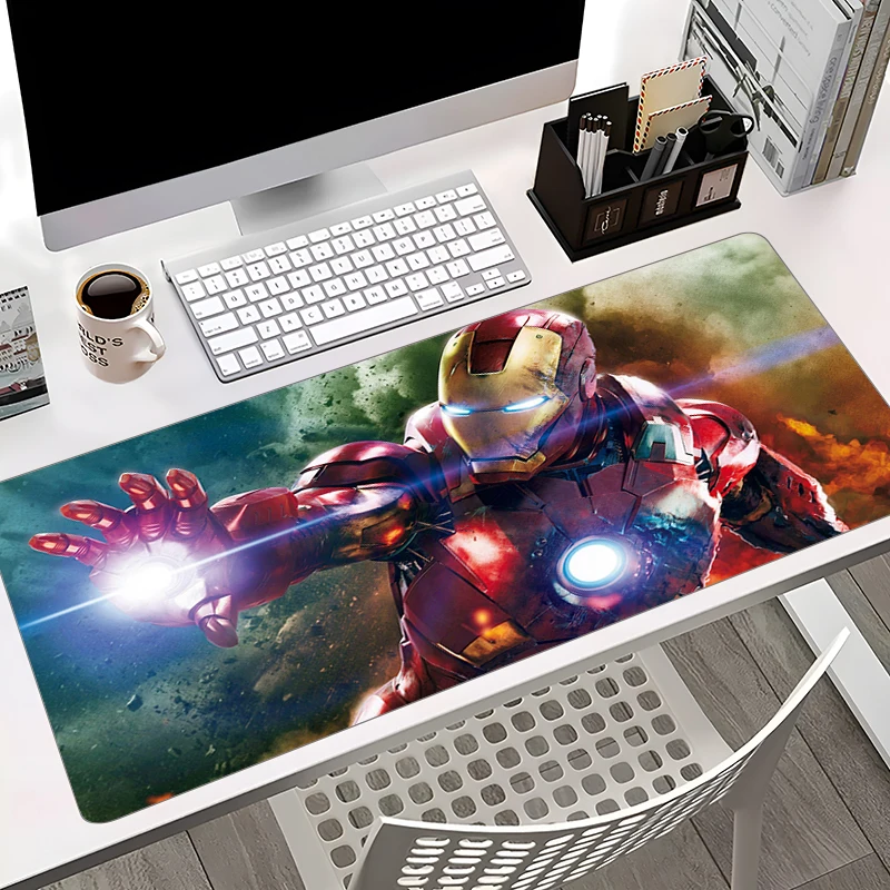 Gumová myš Pad Iron Man NAPOHLOT Gamer MousePad Office Guma Table Table PC skrinka Gamer Mouse Mouse Rat