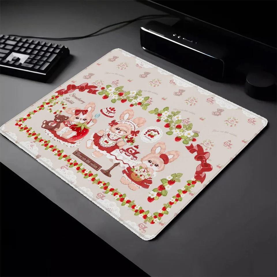 Gumová podložka Králiky myši Múzé malá mausepad PC PC Gaming Pad Gamer Myš myš pre počítač Deskmat podložka na stole myš na ped