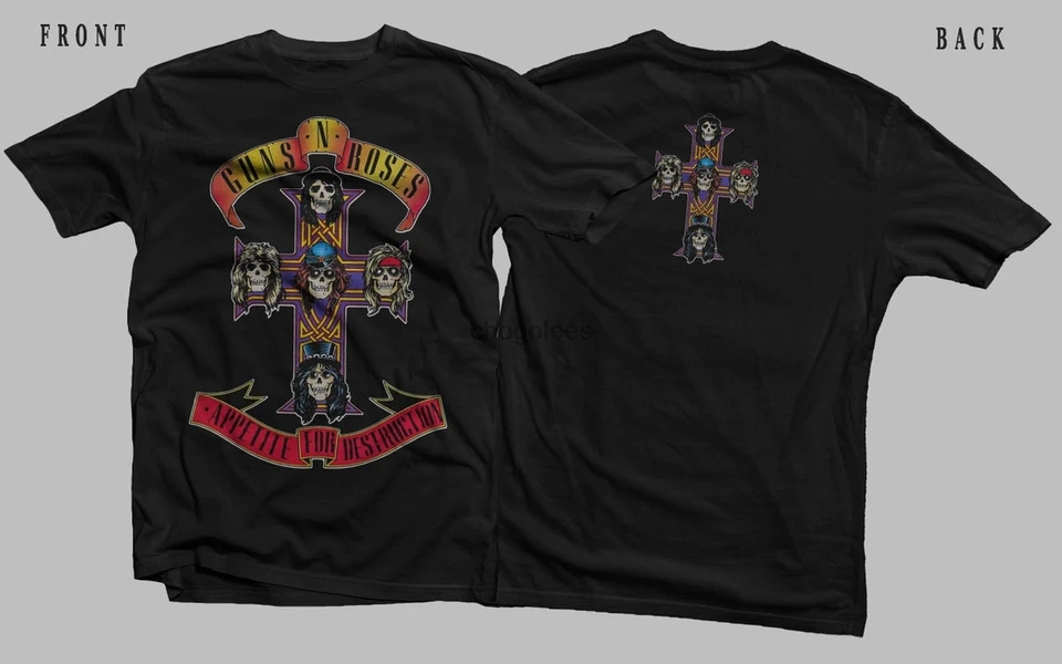 Guns N Roses - chuť na deštrukciu - tričko American Hard Rock Band Tričko