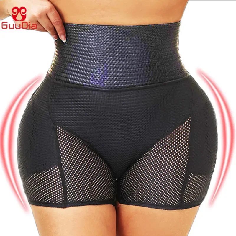 Guudia Polded Butt zdviháka bedrového zosilňovača tela shaper nohavičky Shapewear Wide Band Push Up nohavičky bezšvový korisť