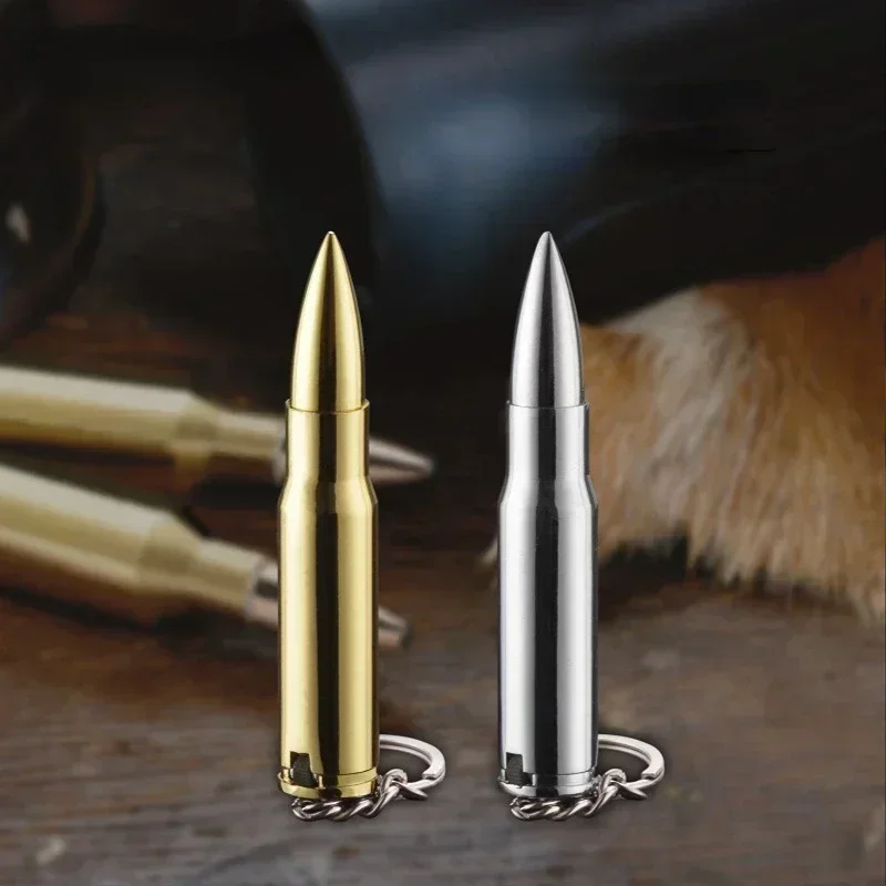 Guľka zapaľovač kovový pochodňu Cigareta Zapaľovač Klávesnice Fajčenie Príslušenstvo Bután Gas Men Creata Cool Darček Bright Lighters Gadget