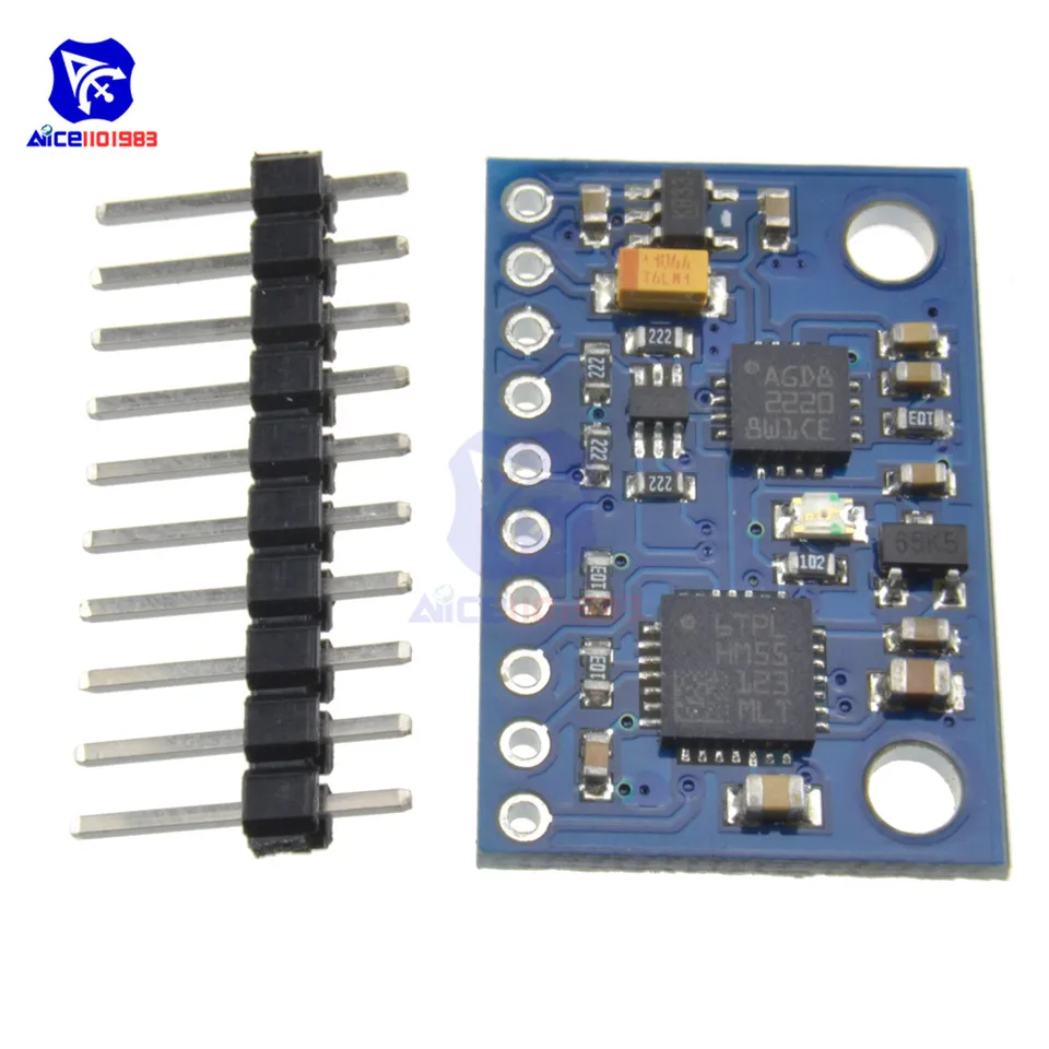 Gy-82 9-osový elektronický kompas gyroskopový akcelerometer modul LSM303DLH + L3G4200D