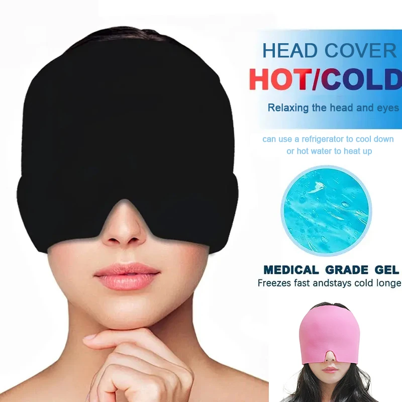 Gél Cold Hot Head ľadová čiapka hlava hlava na hlavu maska ​​masáže masáž spánku očné masky zdravotná starostlivosť Nástroj
