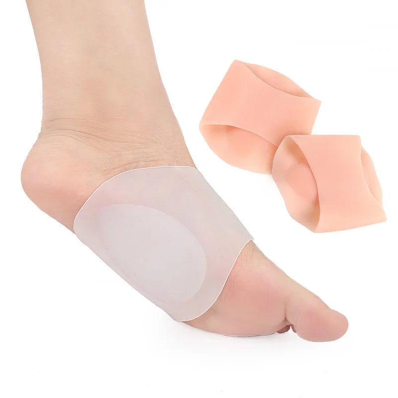 Gélové podpery pre plantárnu fasciitídu, ploché nohy, bolesť na podpore nôh - pár gélových vložiek pre sandále, tenisky, topánky, topánky