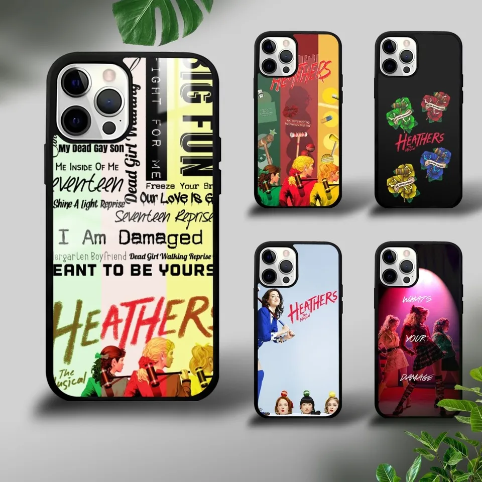 H-heathers Puzdro na telefón M-Musical pre iPhone 16 15 14 13 12 11 Pro XS Max Mini plus celulares tvrdá fonda