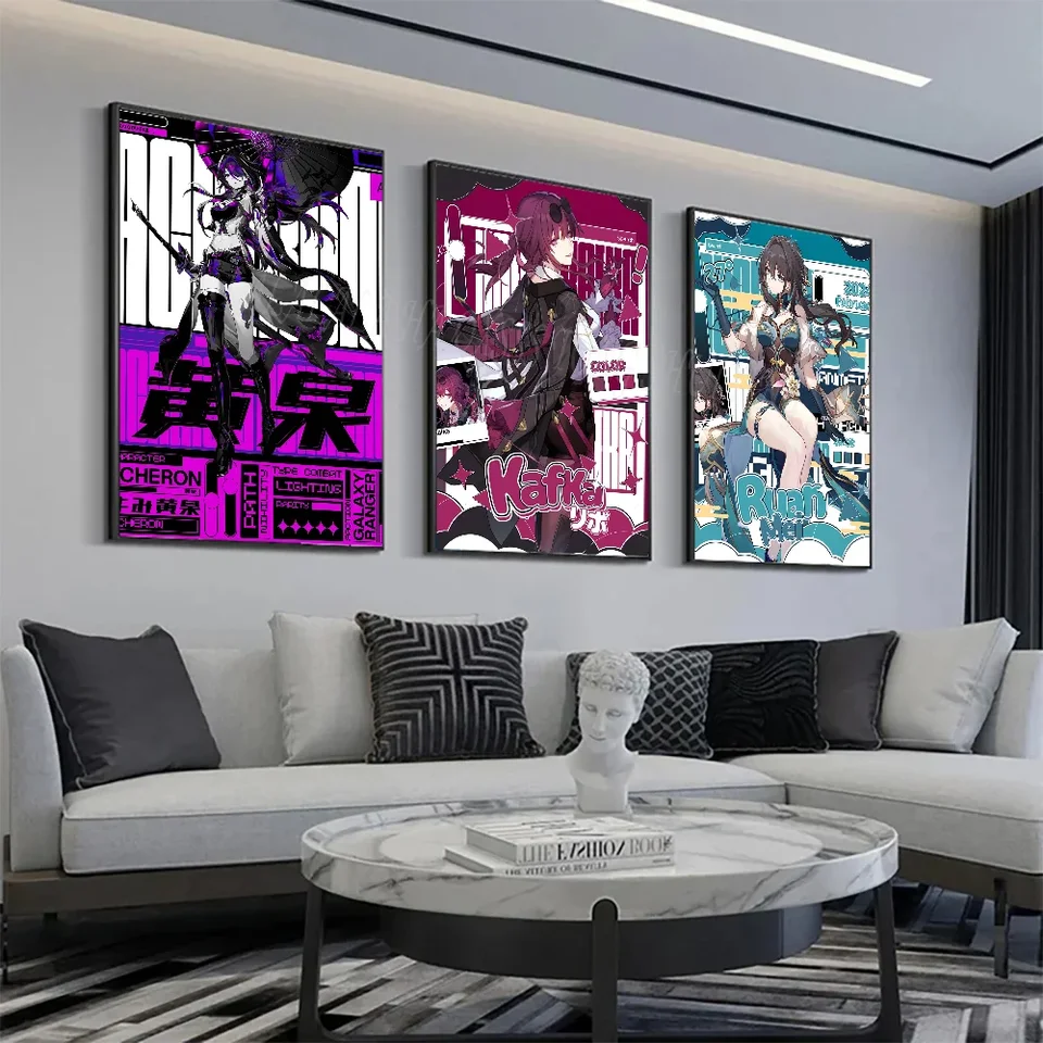 H-Honkai Star Rail Design Plagát Plagát HD Plagáty Domáce izba Bar Cafe Decor Art Wall Maľba Obrázok Obrázok