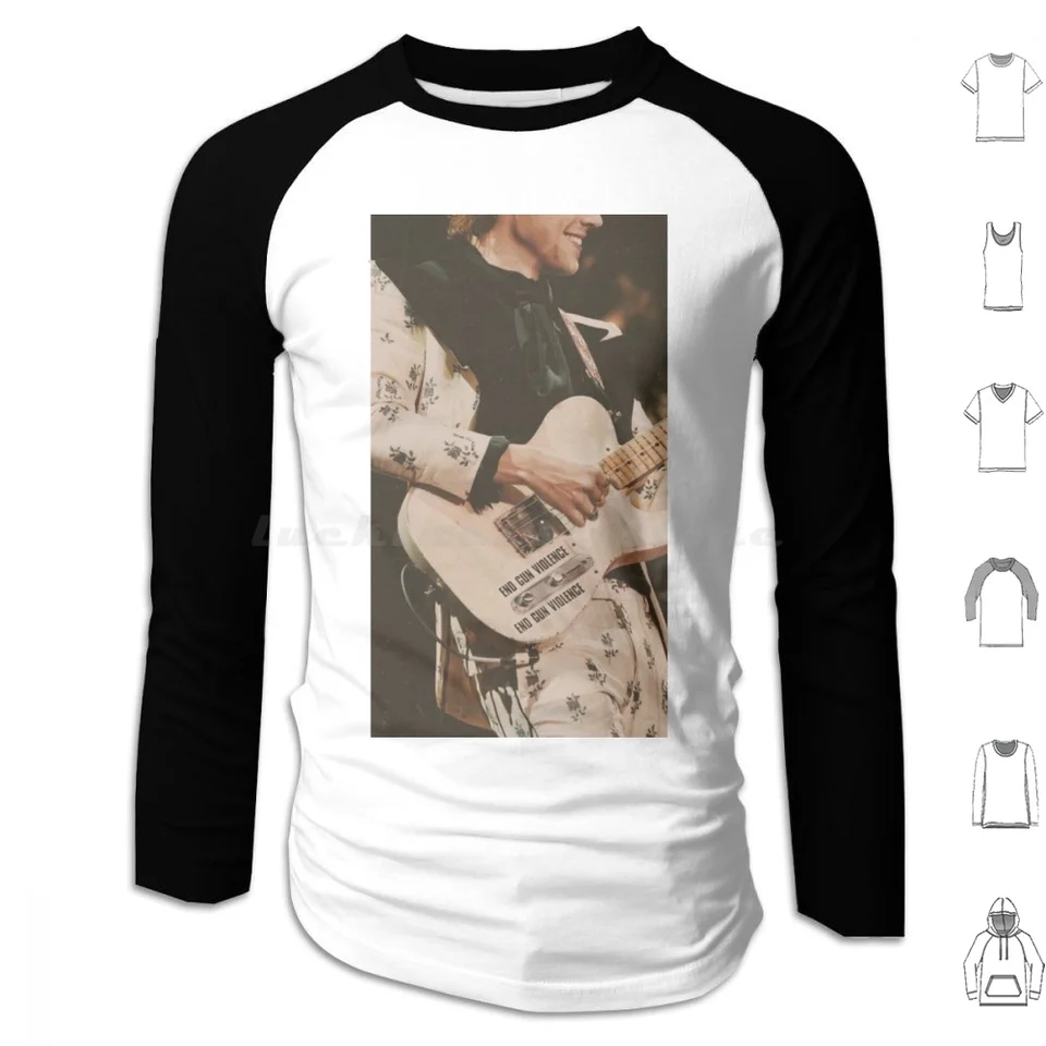 H hranie na gitarovej kapucni bavlnu s dlhým rukávom Harry Guitar Guitar Concert