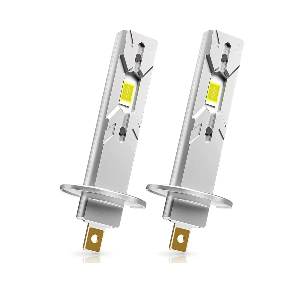 H1 LED žiarovka svetlomet Hmlové svetlo DRL Mini veľkosť dizajnu bez ventilátora pre lampu LED Auto 12ks CSP Chips 15000LM Biela 2ks 12v-24V