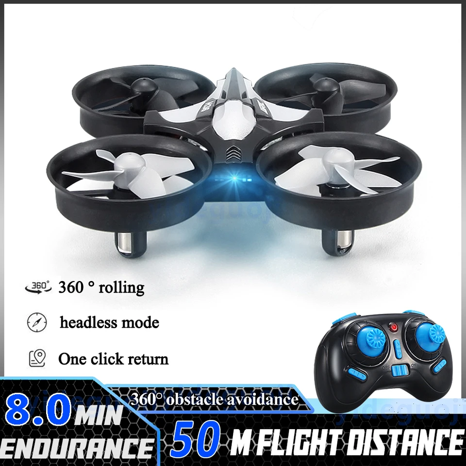 H36 Mini RC Drone 6-osový režim bezhlavého režimu Anti-Collision Helikoptér 360 ° Flip One-Button Return Quadcopter Kids Hračky LED LIGHT DRON DRON
