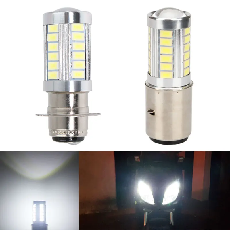 H6M BA20D P15D LED motocykel LED svetlomet LED hmlová lampa biela 6500K HI/LO BEAM LED Moto žiarovka pre svetlomet motorbike skútrov 12V