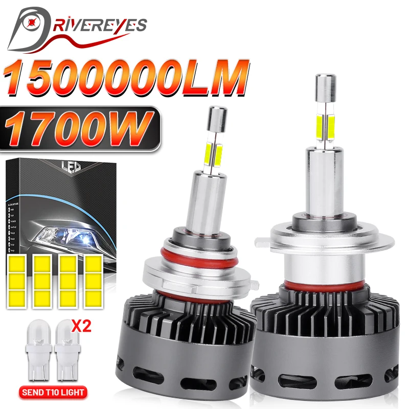 H7 LED 360 stupňov H4 H1 H8 H9 H11 Svetlomet Svetlej žiarovky HB3 HB4 9005 9006 9012 HIR2 BI LED projektor 1700W