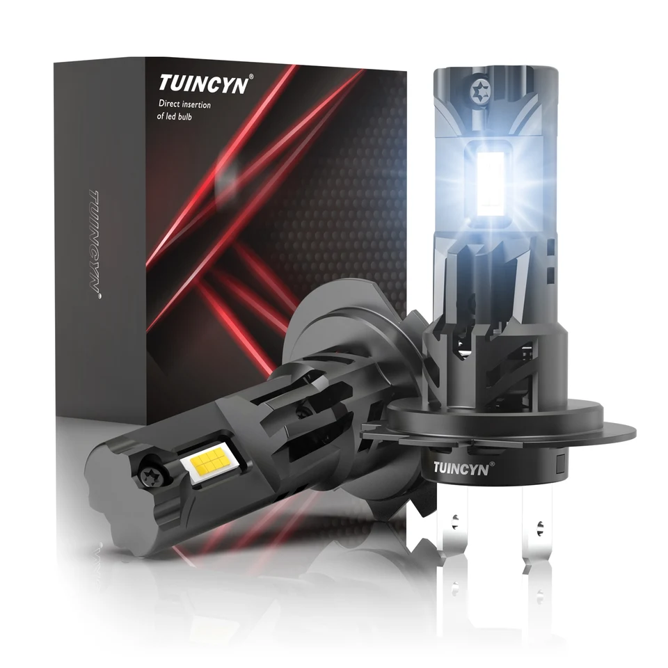 H7 LED hmlové svetlá Mini hlavná lampa Wireless Wireless s svetlometmi pre ventilátory 6000K biela 55 W 22000 lm pre Honda Civic VW Jetta Subaru Forest Forest