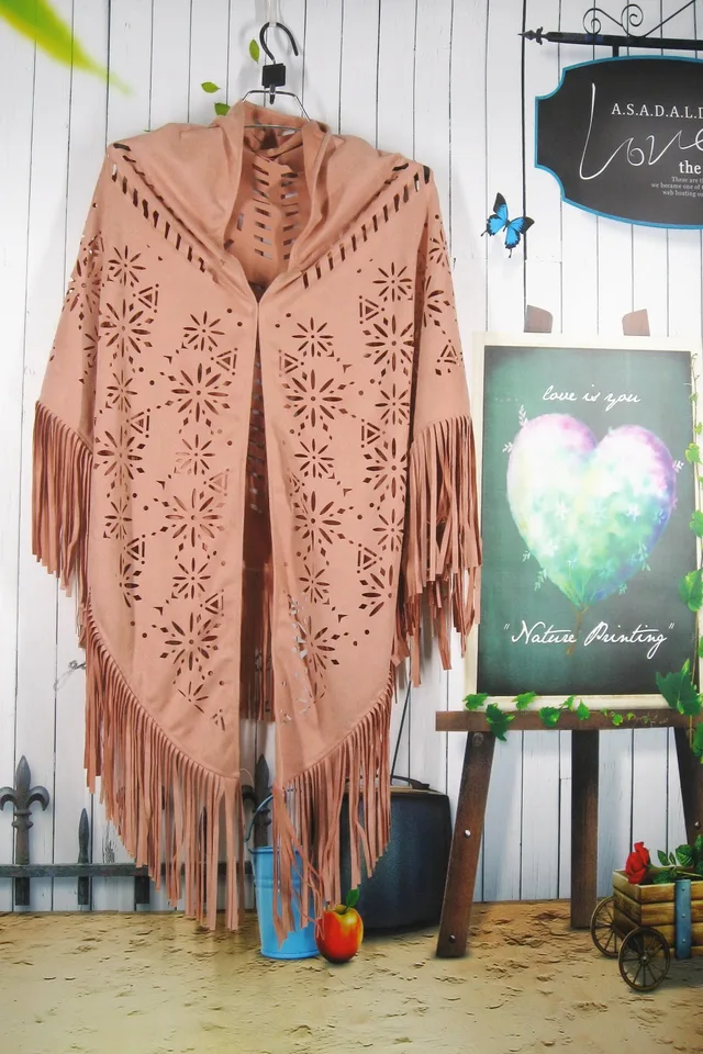 H80 a S90 Ženy dutiny šál módy vidieckeho štýlu snehová vločka žien retro tapsel šály geometrický šál