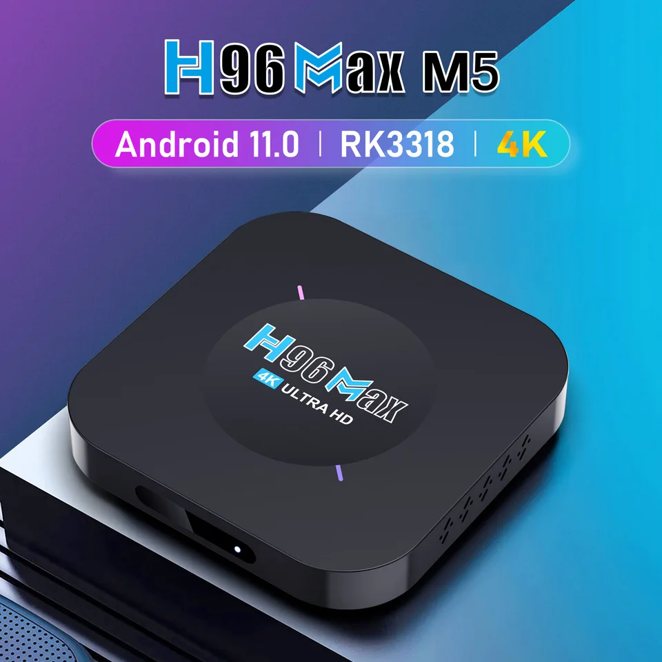 H96max M5 Smart TV Box Android 11 Rockchip 3318 4K s plným HD 3D 2,4 GHz USB 2.0 Ultra 4K Set Top Box