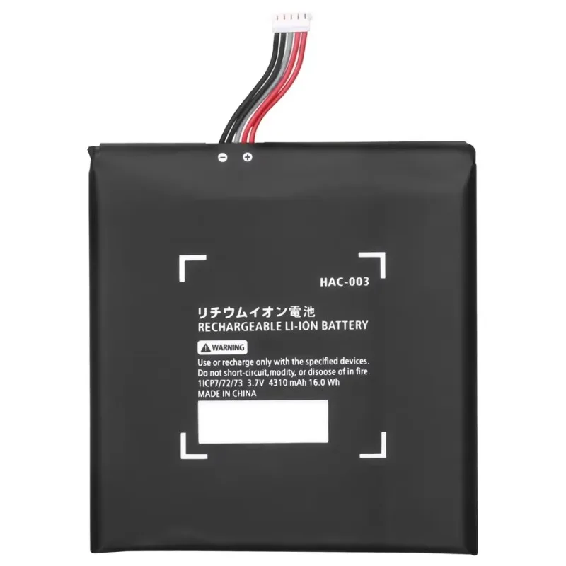 HAC-003 3,7V 4310MAH Nabíjateľná batéria pre batériu pre výmenné batérie ovládača Nintendo