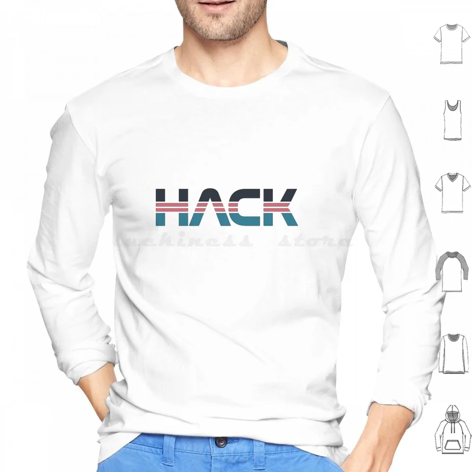 Hack vintage mikiny s dlhým rukávom vesmírny vesmírny vesmír Hack Hacker Hacker Security Cyber ​​Opsec Cybersecurity Computers