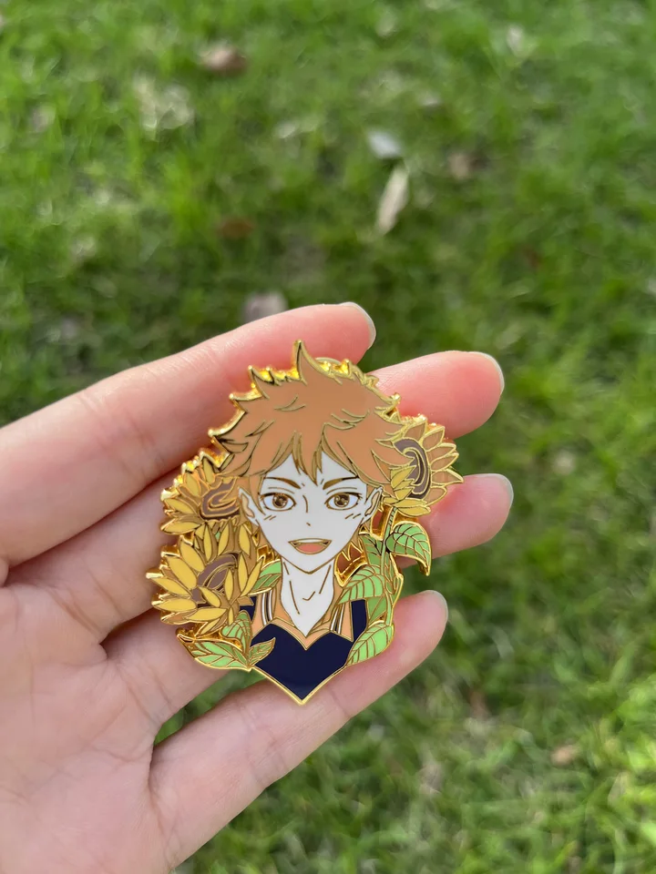 Haikyuu anime emael špendlíky brošňa broch hinata tobio oikawa 55 mm tvrdý smaltský odznak módny klopa šperky deti priatelia narodeniny darčeky