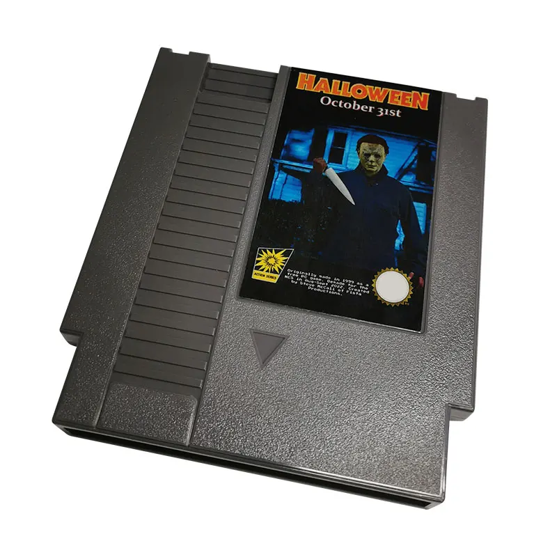 Halloween 31. októbra 72 PINS Game Cabtridge pre 8 bitov NES NTSC a PAL Videohra konzola