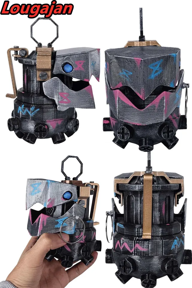 Halloween Arcane Jinx Cosplay rekvity hra lol granát ozdoby Zbrane maskossugise coss