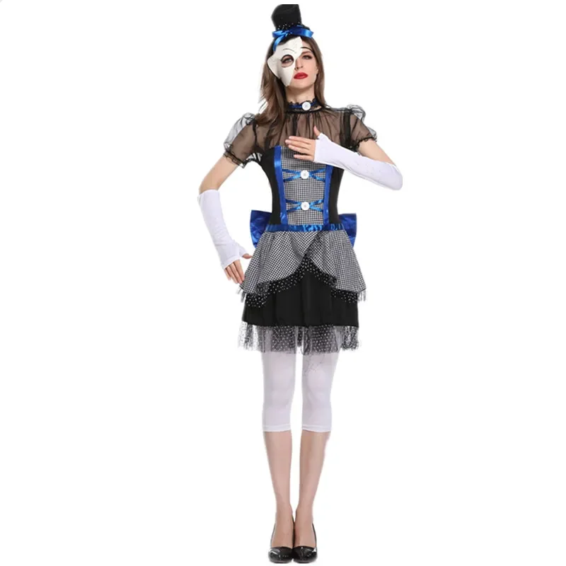 Halloween Cosplay Ghost Bride Clown kostým Carnival Party Ghost Doll Devil Game Performance Performance Fancy Dress