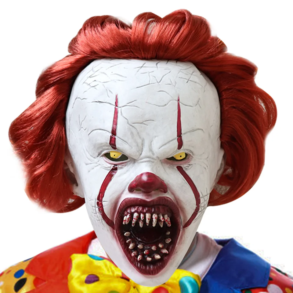 Halloween Cosplay masky hororová klaunská maska ​​latex Cosplay Party Party Requs Masquerade pódium predstavenia Rave Festival Party Club Clown Mask Maska