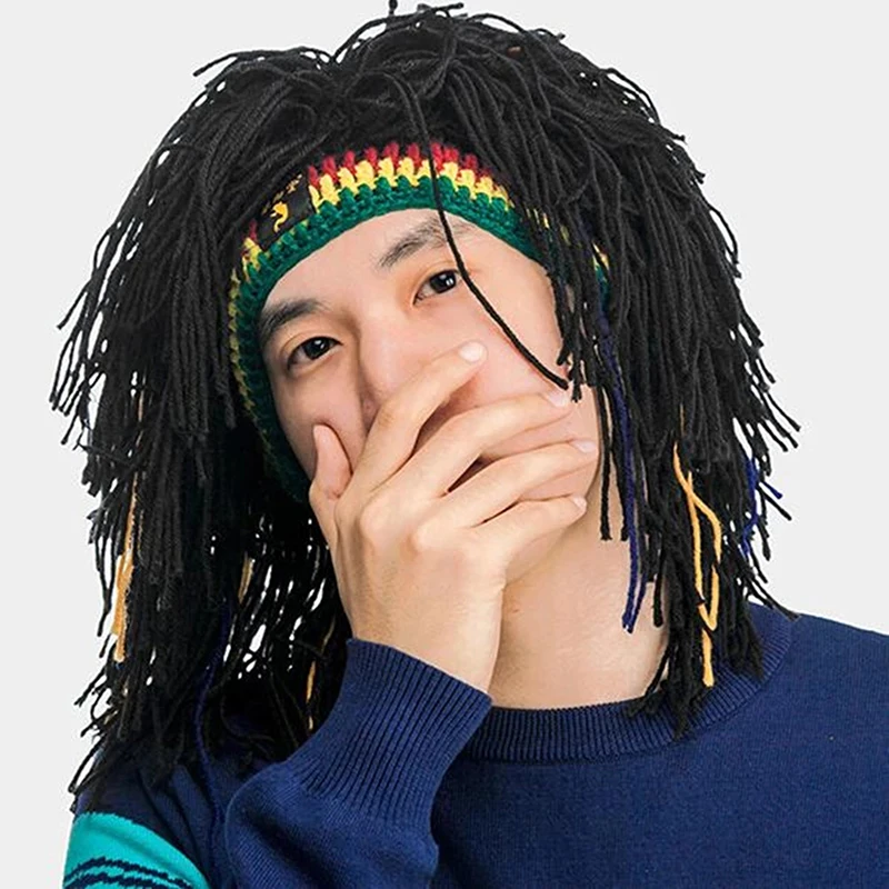 Halloween dekoratívne parochňové čiapky čiapky pre mužov ručne vyrobené háčkovanie zimné teplé klobúky Halloween sviatky darčeky vtipné večierok Balaclava