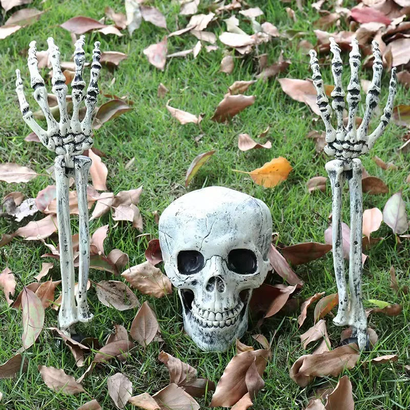 Halloween dekorácie vonkajší festival ghostface Scream Party Skull rekvice Haunted House Spider Web Halloween Decor Artificial Arm