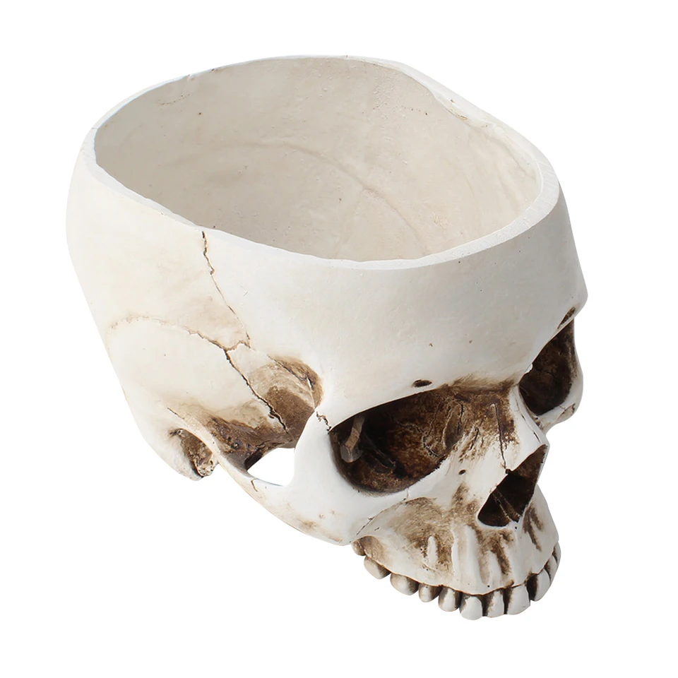 Halloween Flower Pot lebka v tvare živice kvety kvety kontajner pre pedálu dekor pre obývaciu izbu kancelária