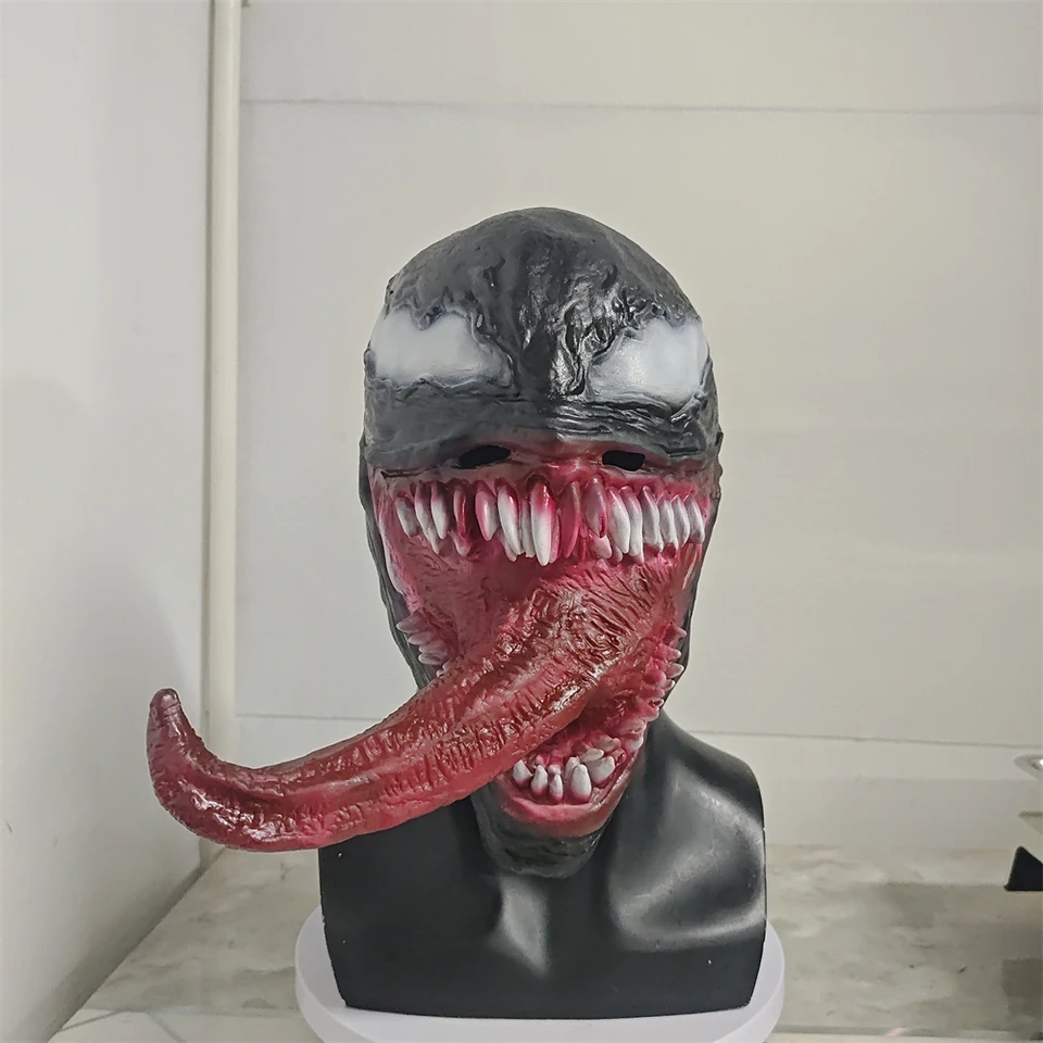 Halloween Horror Alien Monster Mask Fancy Dress Party Cosplay démon kostým props Horor plná hlava realistická mimozemská hlava kryt