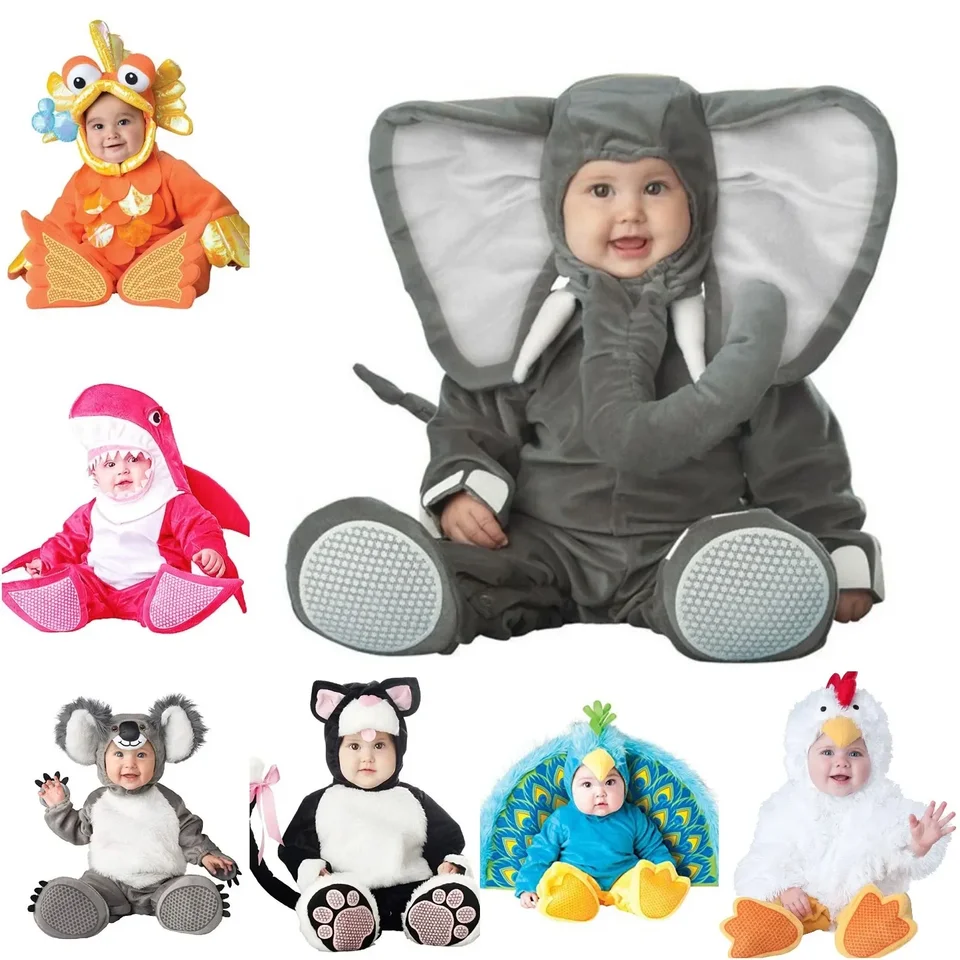Halloween kostým pre detské chlapče oblečenie dievčat opice Polar Bear Romper Kids oblečenie set detské klobúky ponožky batoľa set