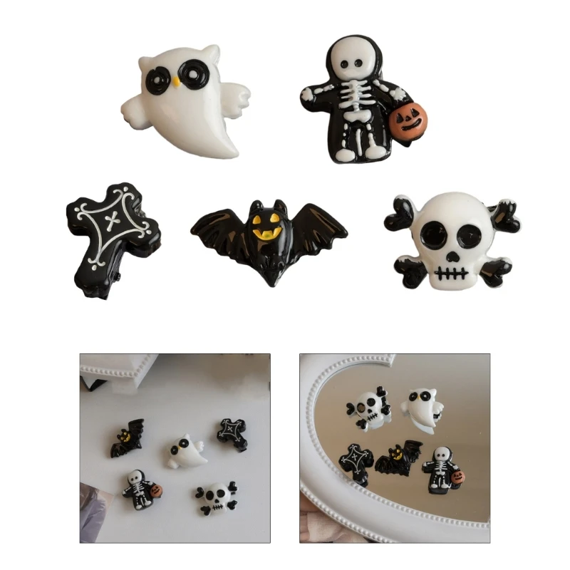 Halloween mini lebka/krídlo/krížový tvar vlasov klip pre horúce dievčatá vlasy Barrettes punk cont clip pre dospievajúcich dievčat