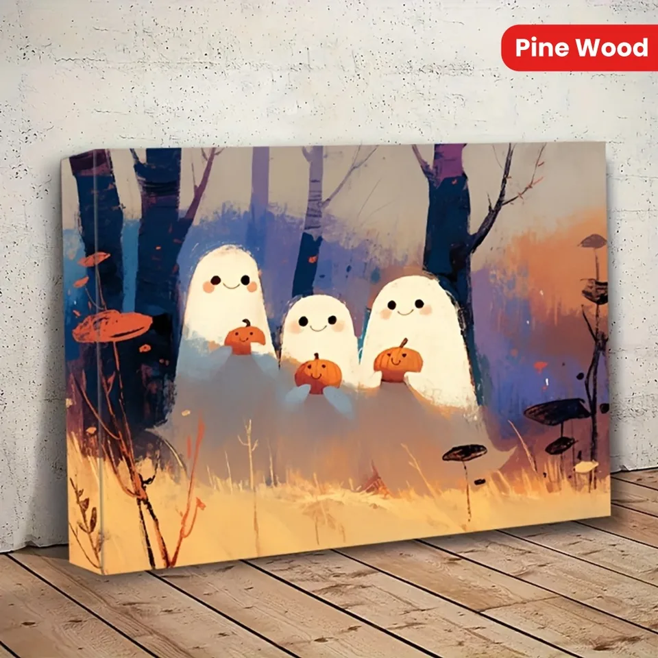 Halloween Pumpkin Ghosts Malej nástenné maľby, dekorácie na stene, dekorácie domácich a internátov, môžu byť zavesené priamo