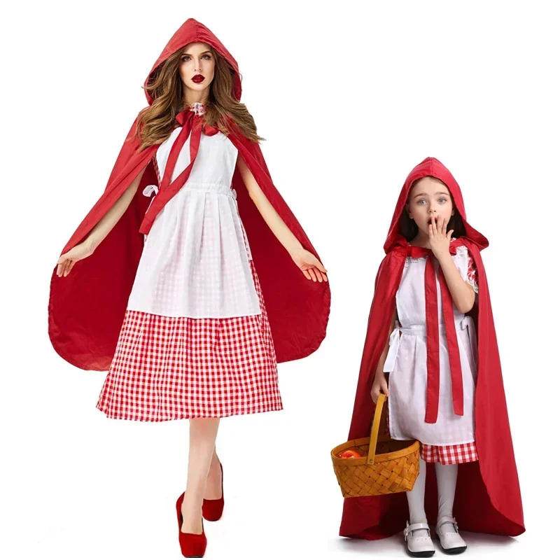 Halloween Purim Ženy Girl Classic Little Red Riding Hood Kostý