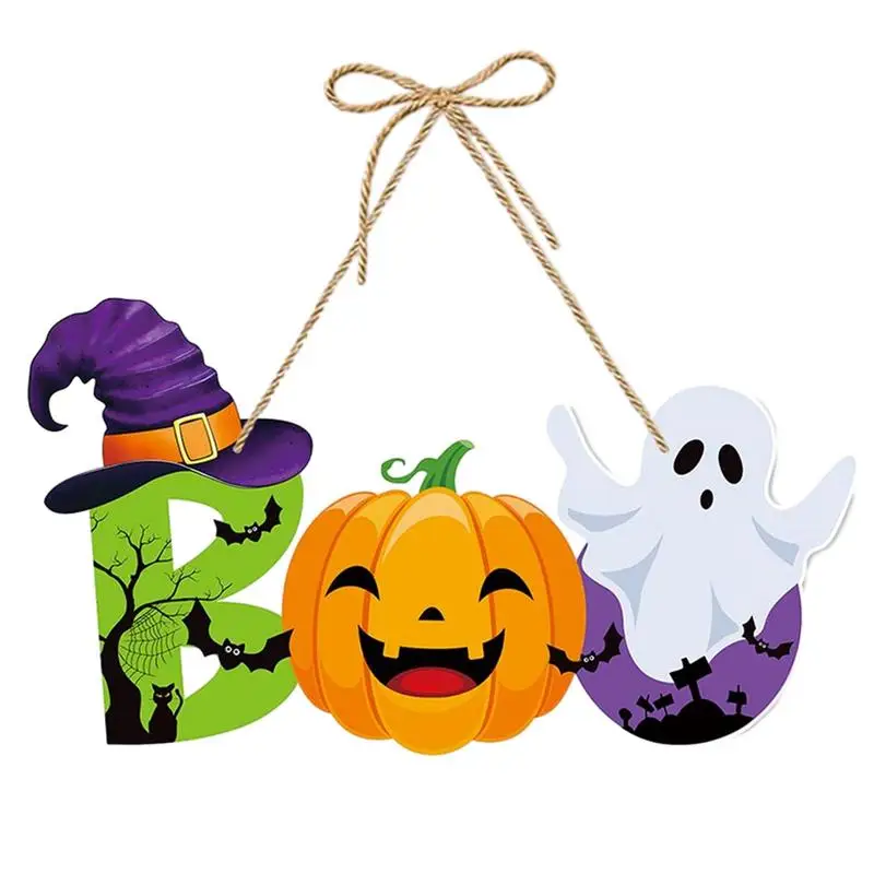 Halloween Sign Sign predné dvere uvítacie znamenie Spooky Halloween dvere Halloween Dvere DEOBORD FALL DOORÁCIA DETORÁCIA DETABRÁCIA pre Windows Wall