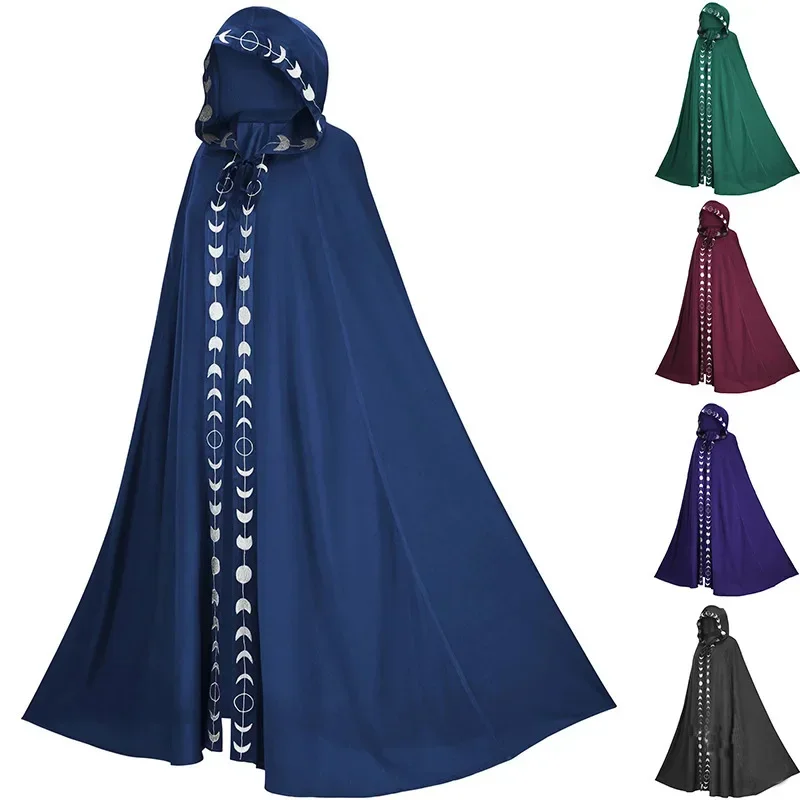 Halloween Stredoveké plášť kabáty Men ženy Vintage gotický upír diabol čarodejnica čarodejnica čarodejník Cape Knight Viking Cosplay kostým y y y y y y y y y y y y