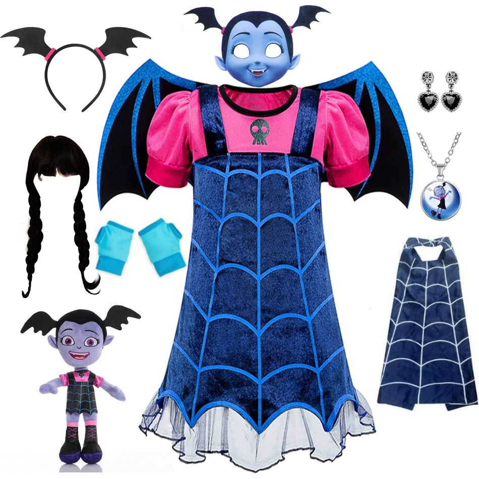 Halloween upír kostýmy dievčenské šaty detské šaty obliekajú kostýmy roly hranie cosplay outfity