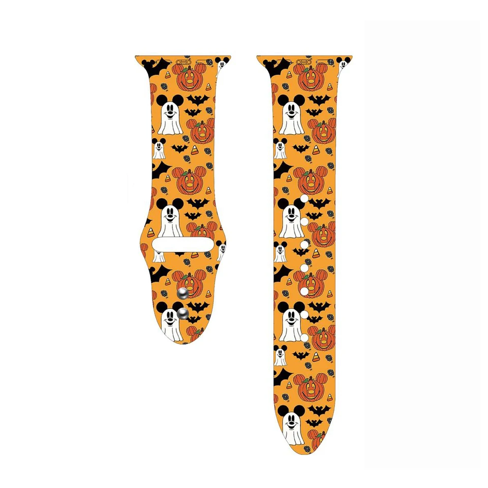 Halloween Watch Band kompatibilné pre Iwatch, dekorácie Goth, náramkové popruhy pre IWatch Series 7, 6, 5, 4, 3, 2, 1, SE
