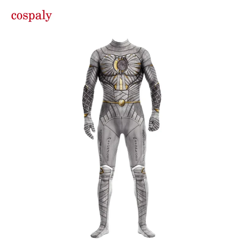 Halloween Zawaland Moon Knight Cosplay kostýmy 3D tlač Marc Spector Muž Zentai BodySuit Party Shipsuits