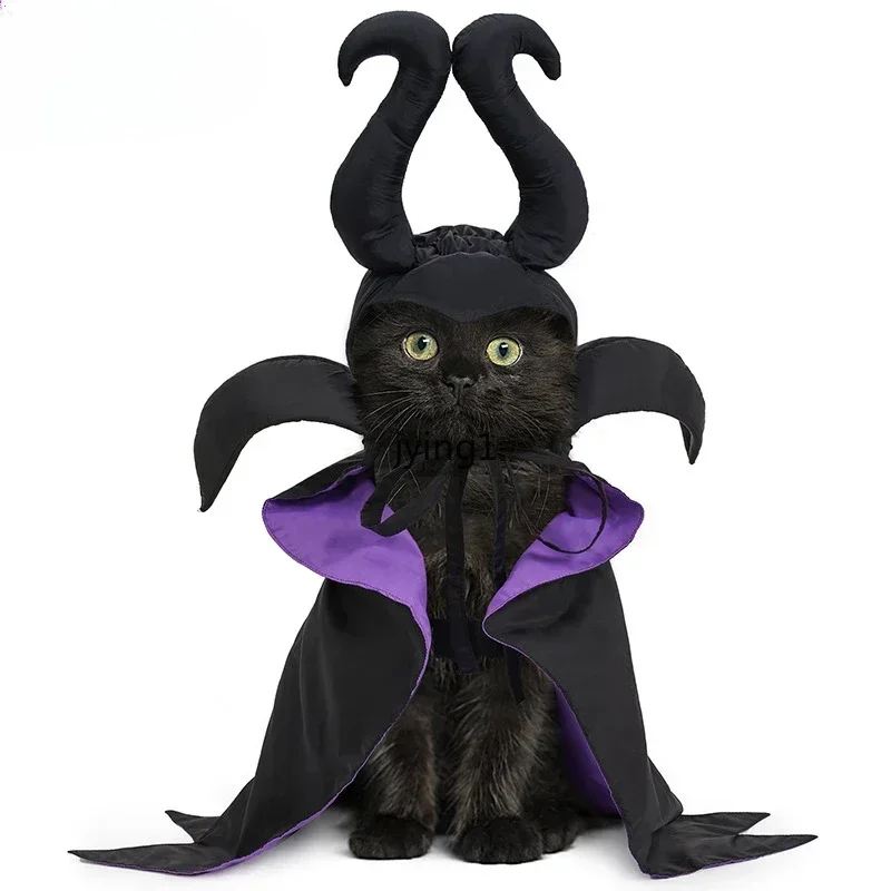 Halloween čarodejnícke kostýmy Cat Purpurová upírska mys