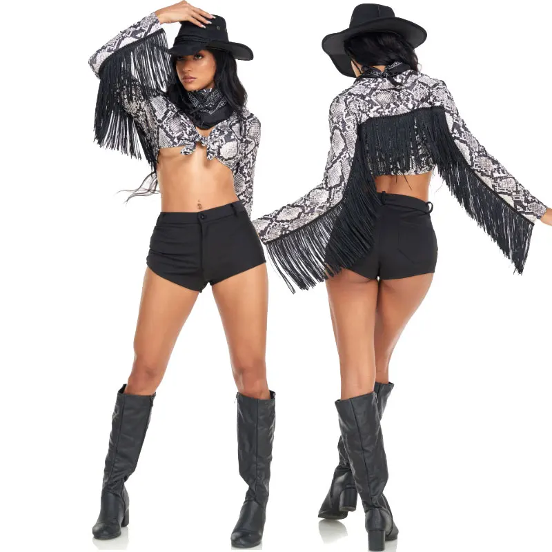 Halloween ženy sexy kovboj cosplay kostýmy American Western Cowboy sliepka šaty na párty scéna Purim outfits