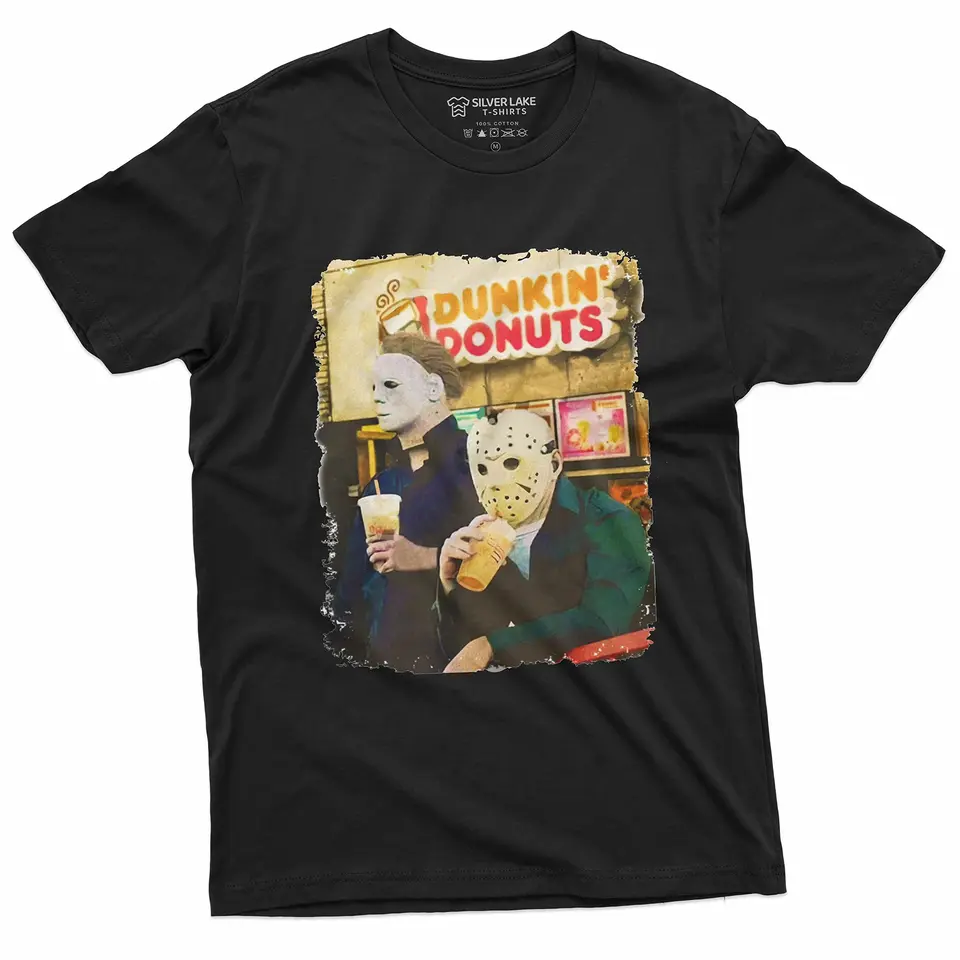 Halloweenský film inšpirovaný tričko Michael Myers Pitie kávy vtipné vtipné tričko pre neho vysokokvalitné krátke rukávy 61331