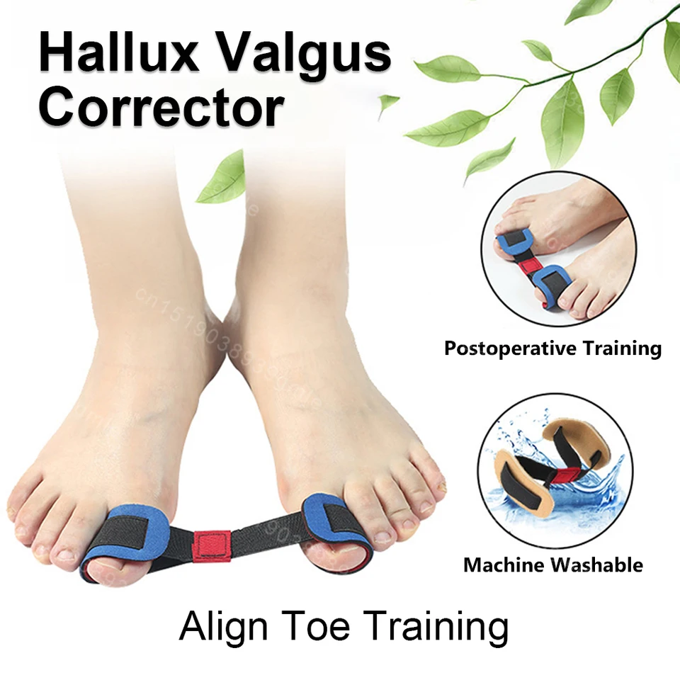 Hallux Valgus Corrector Big Toe Toe Strepter Oddeľovač Bunon Relife Relifet Relat Regest Regest Training Cvičenie remienok na prstencový prstencový odlučovač