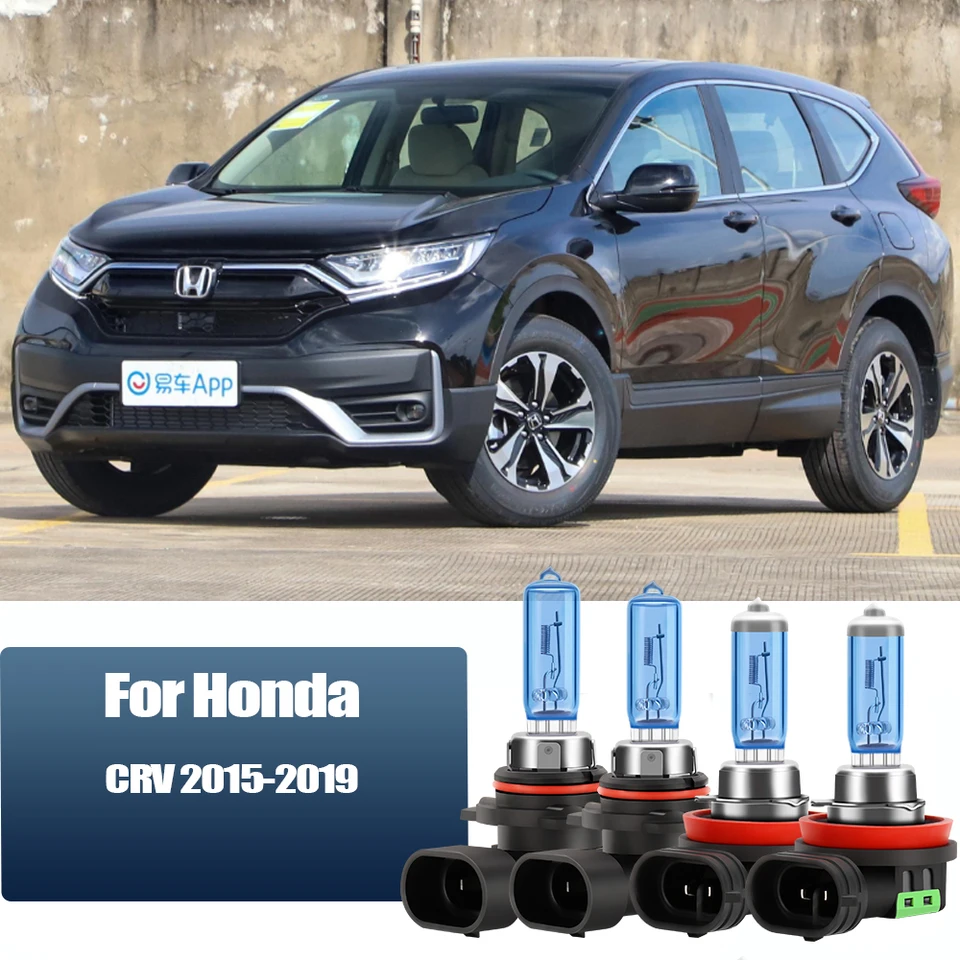Halogénové žiarovky svetlometov 2/4ks pre Honda CRV 2015 2016 2017 2018 2018 2019 Svetlá auta 6000K biela automatická lampa Super Bright Plug & Play