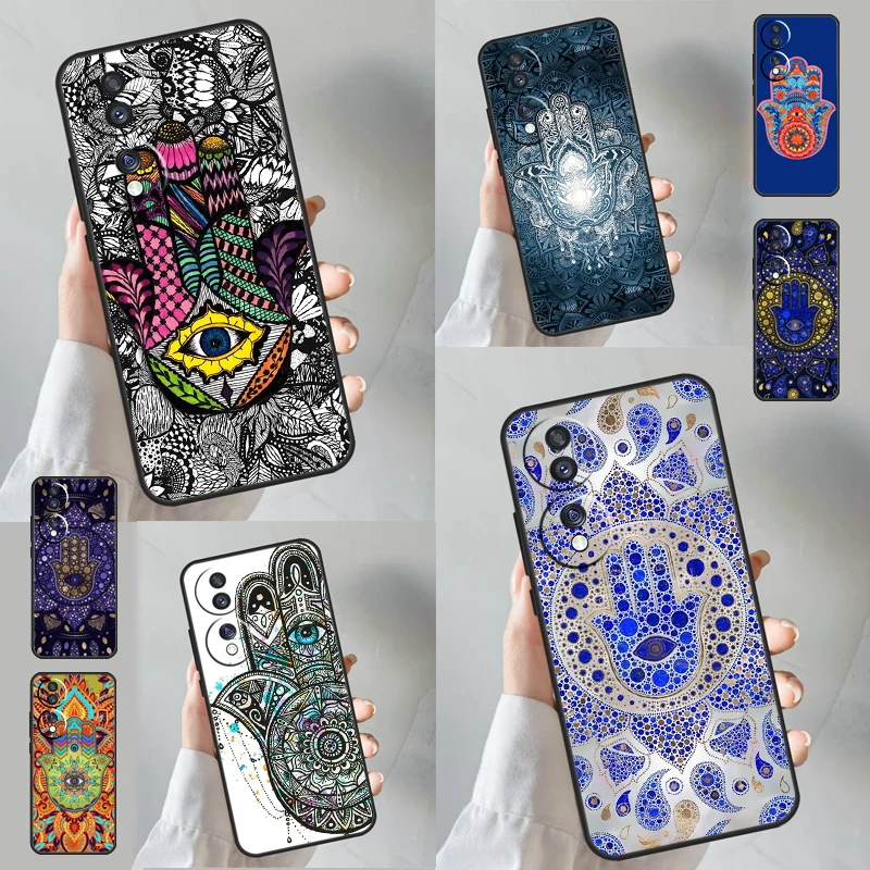 Hamsa Hand of Fatima Case pre cti 90 Lite 50 70 Magic 5 6 Pro x6 x7 x8 x9 x6a x7a x8a x9a x9b x8b Cover Coque Coque