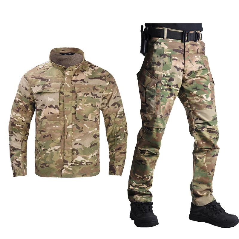 Han divoký vonkajší poľovnícky uniforma maskova mužov lezenie Cothing Tactical Combat Training Bunda