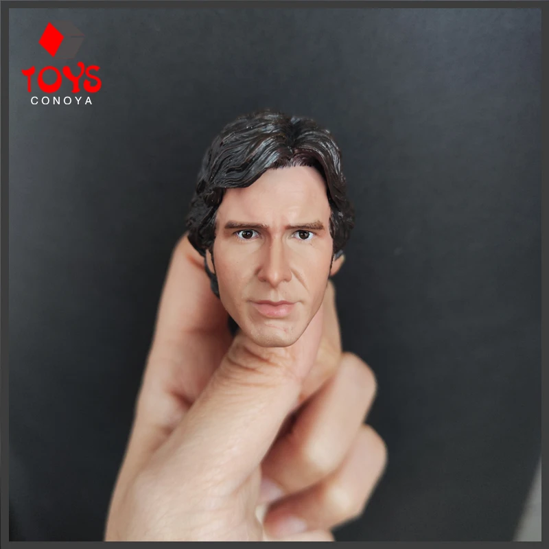 Han Solo Head Sculpt 1/6 Scale Young Harrison Ford Male Soldier Head Head Model Model Hray Action Action Figure